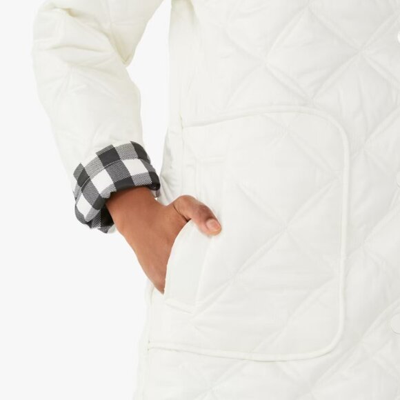 Kate Spade Gingham Quilted Coat - Picture 4 of 9